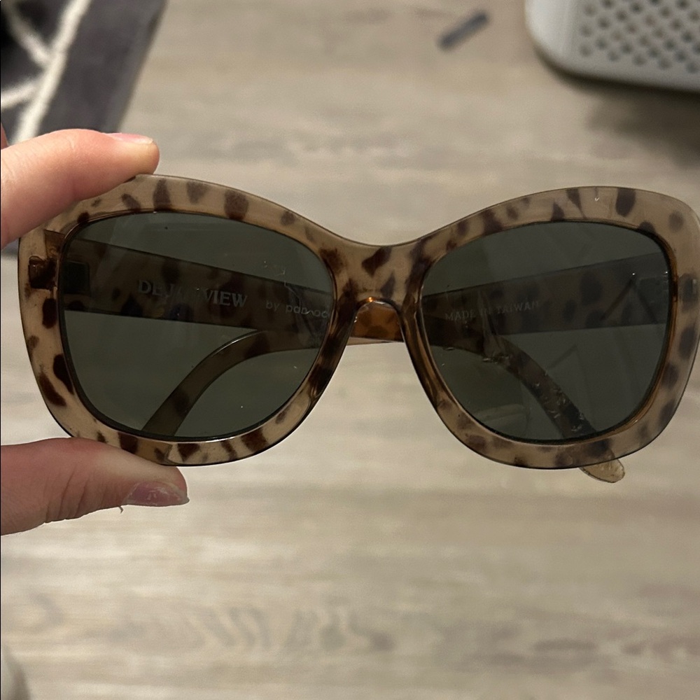 Leopard Print Sunglasses - image 1